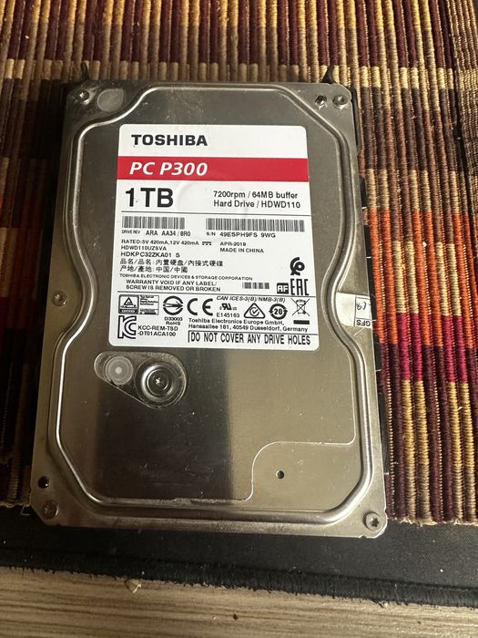 HDD Toshiba P300 1TB