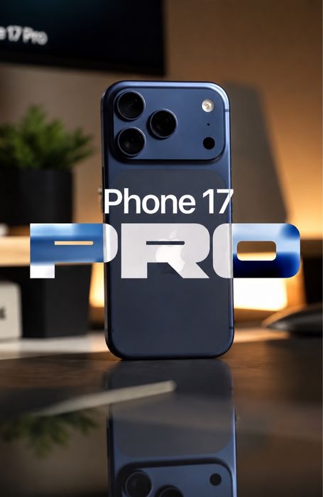НОВ!!! Apple iPhone 17 Pro, 256GB, 5G, Deep Blue + подарък оригинален адаптер Apple