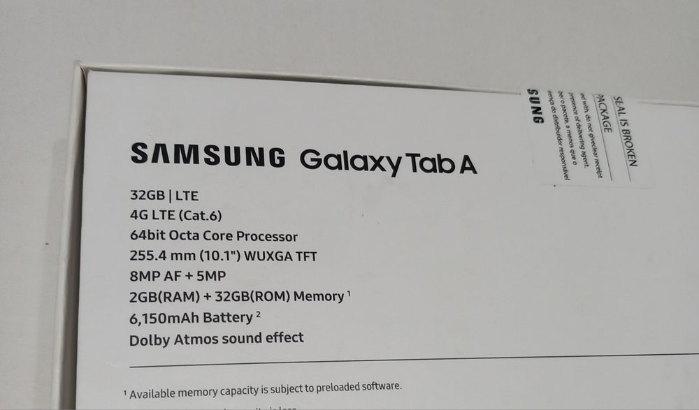 Tabletă Samsung Tab A,32 GB.Nouă.