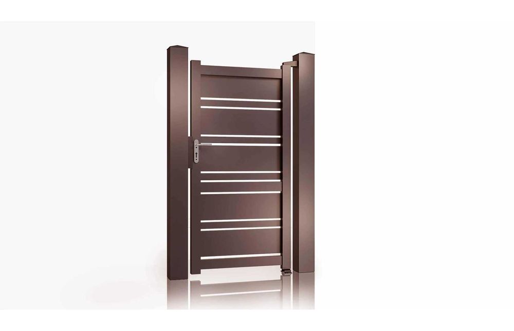 Пешеходна - дворна врата,  алуминиева Нептун