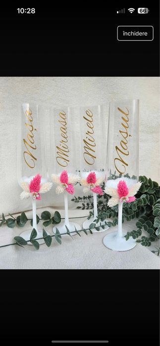 Pahare nunta personalizate