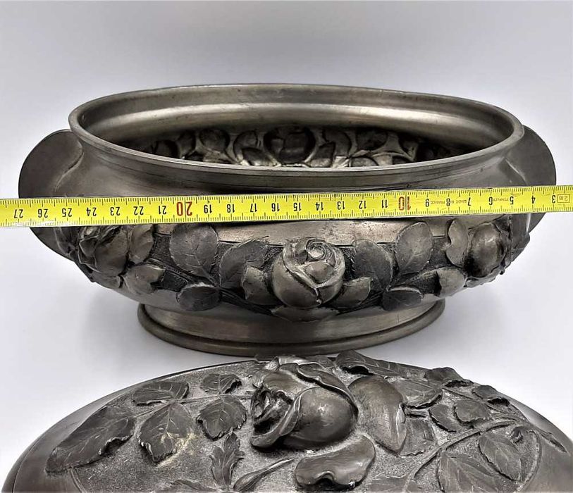 Splendid vas decorativ vechi designer A.THEVENIN art nouveau cca 1880