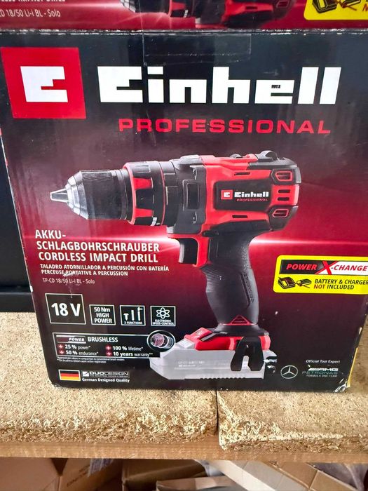 Einhell TP-CD 18/50 Li BL Solo – Mașină de găurit și înșurubat fără fir (18V, Power X-Change)