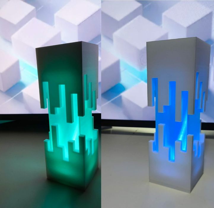 3D принтирани лампи за бюро или декорация
