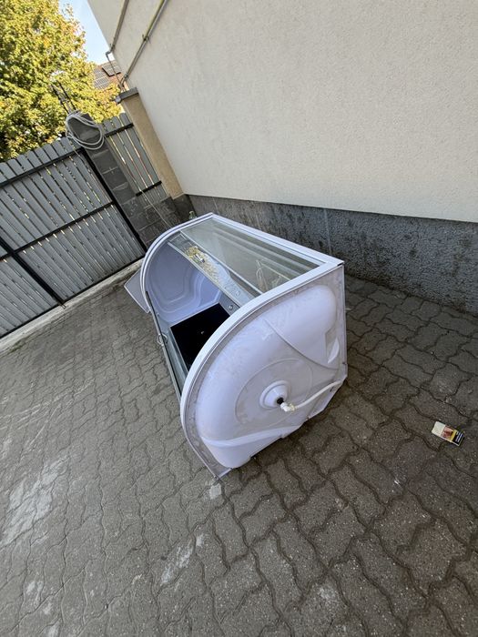 Cadă Baie cu Cabină de Duș din Sticlă – Completă