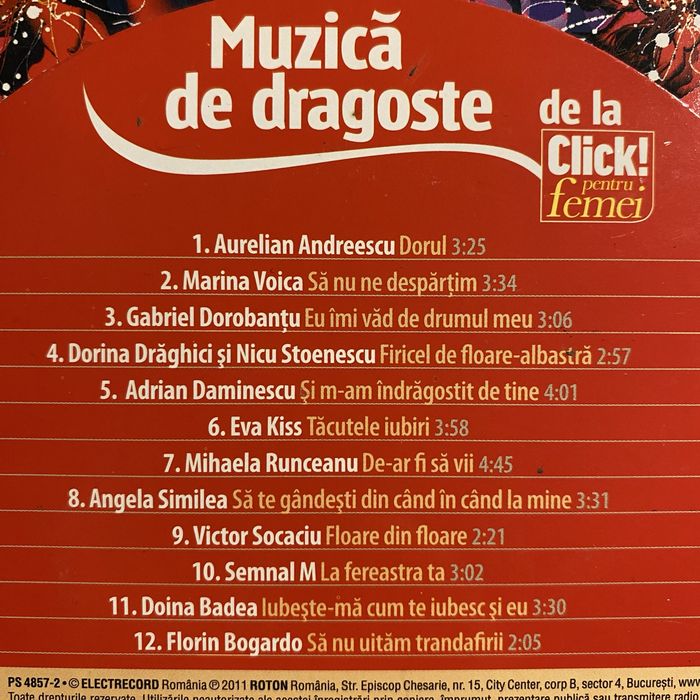 Colectie 7 CD-uri cu compilații de muzică românească