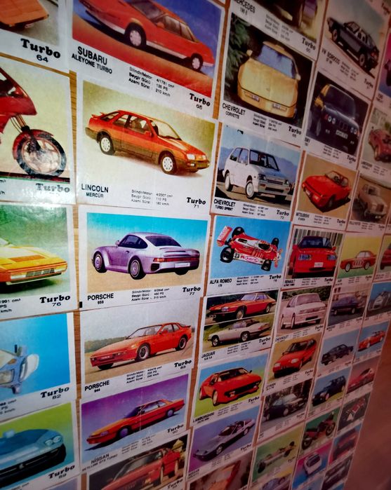 Колекционерски картинки от дъвки "Турбо"