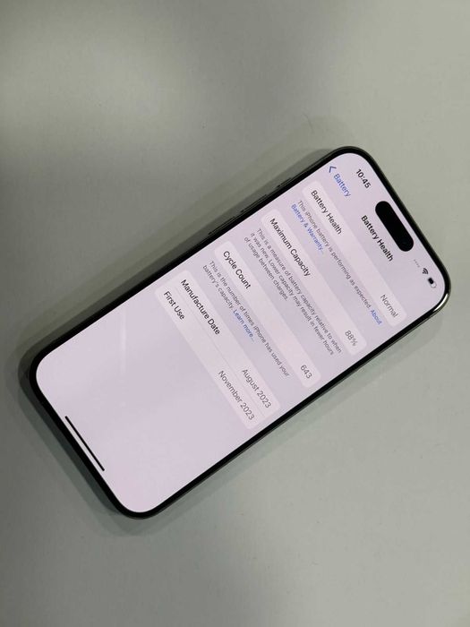 iPhone 15 Pro 128GB- Natural Titanium – 88%