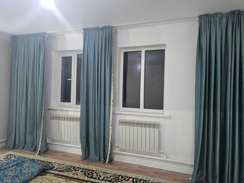 Шторы в зал берёзовый