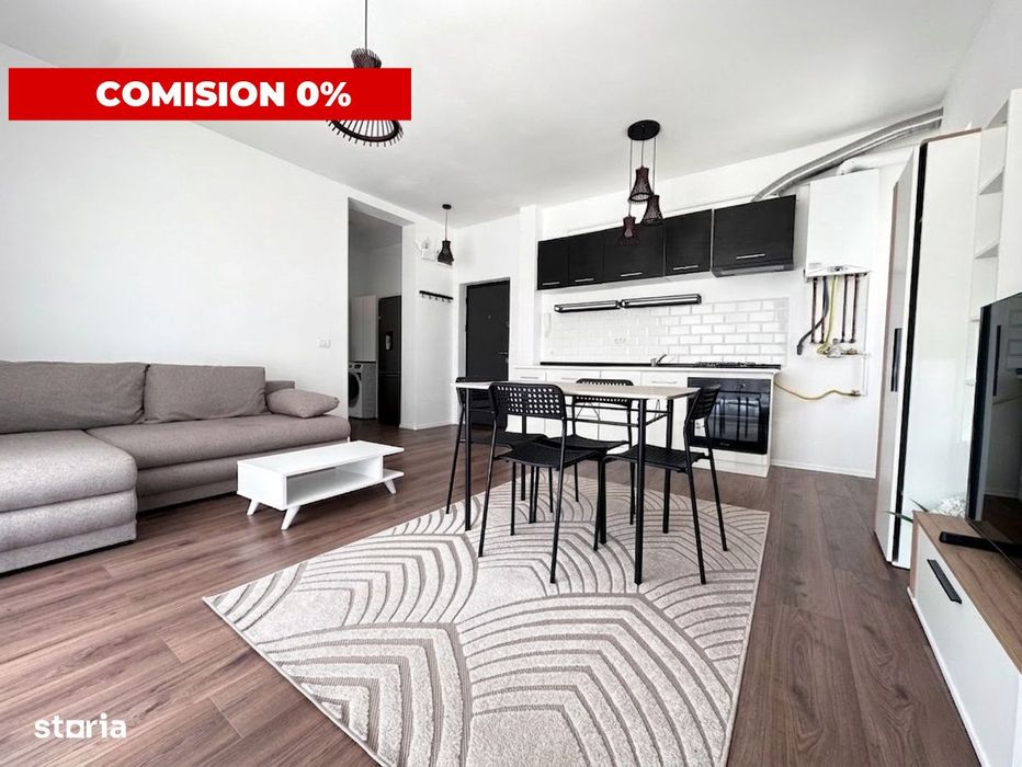 Apartament 2 camere - mobilat si utilat- loc de parcare inclus-Giroc N