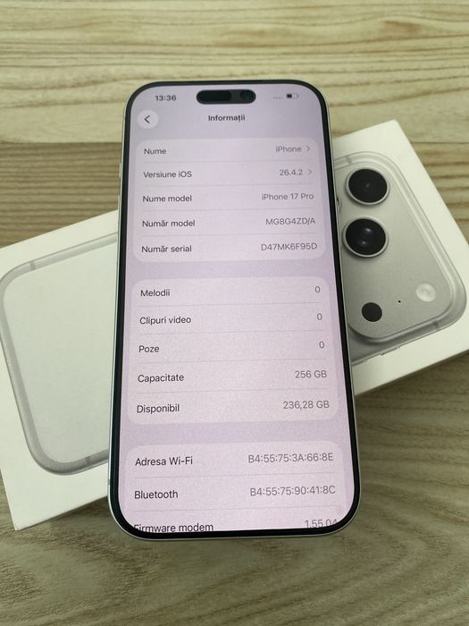 iPhone 17 PRO , ca NOU , 100% Bateria , Accept Schimburi