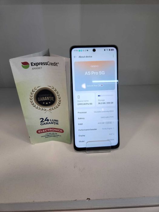 OPPO A5 PRO 8/256 GB (Ag8 Tudor1/B74313) – Garantie 2 Ani!