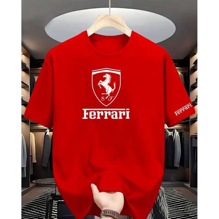 Тениски FERRARI с къс ръкав , мъжки дамски и детски тениски Ферари XS-5XL