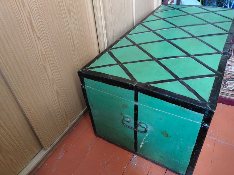 Сундук деревянный, старинный, раритетный. Сандық (Арша -ққ)