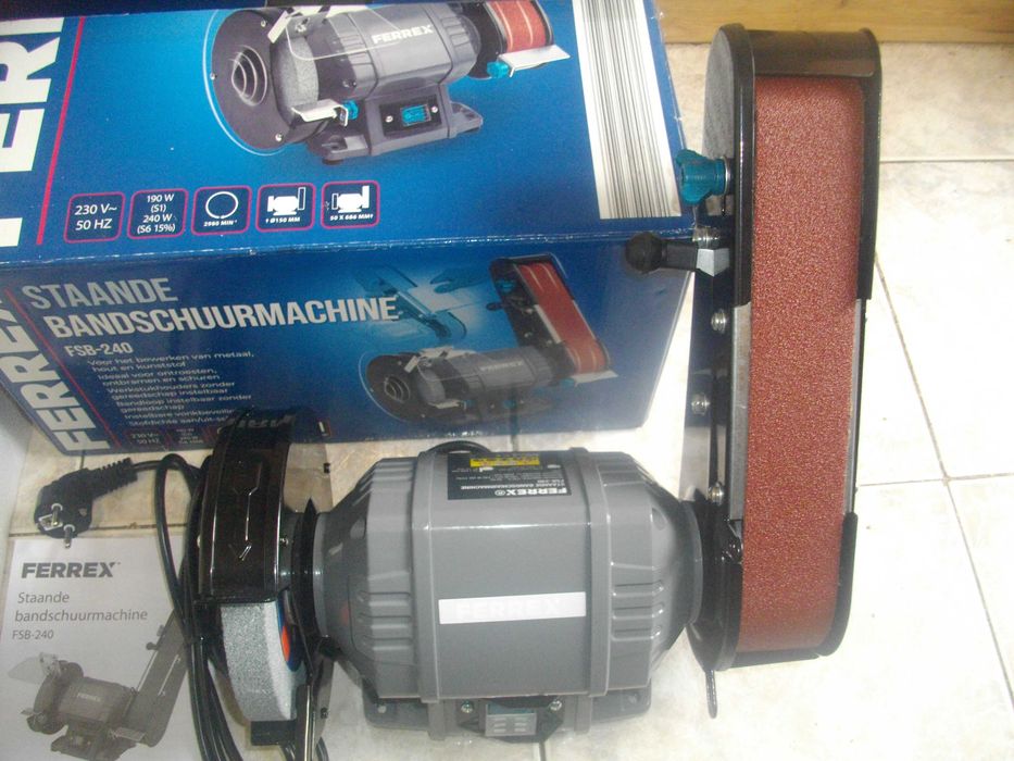 Нов Немски Шлифовъчен Шмиргел/Шлайф-Пълен Комплект-FERREX-240W/2980 об