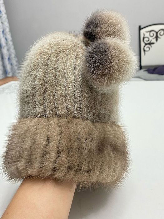 Норковая шапка. Теплая