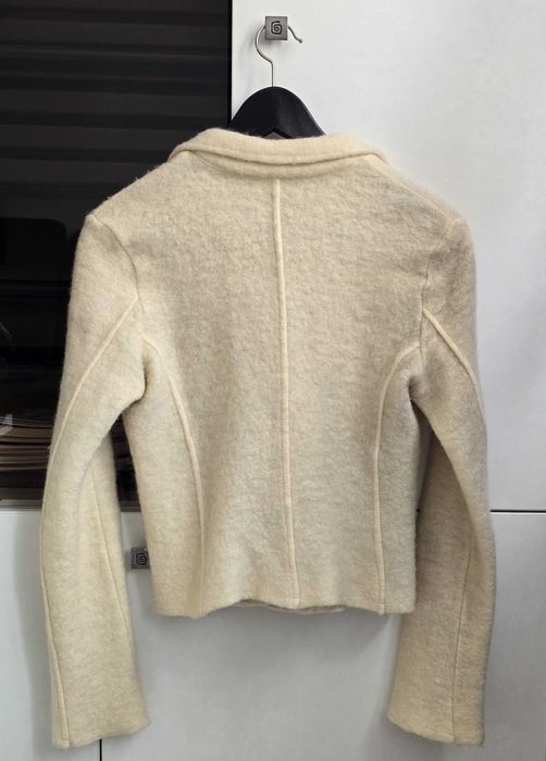 Jachetă tip sacou din lână fiartă