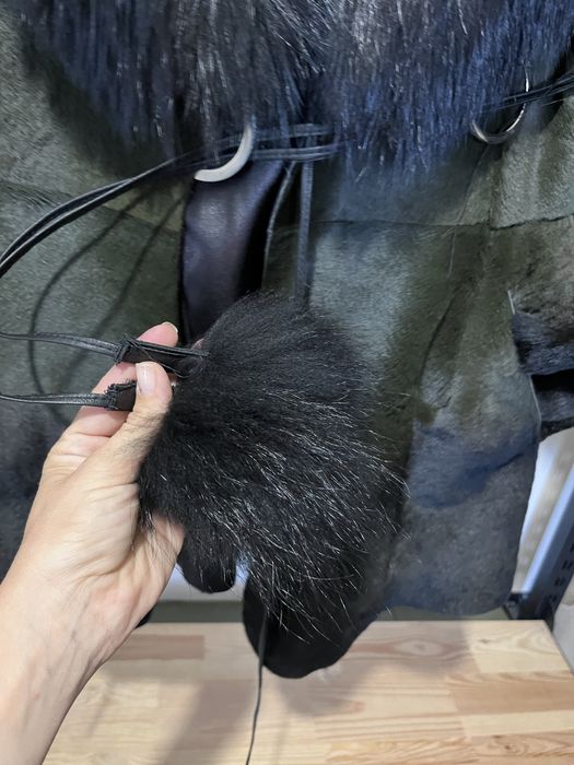 Палто естествен косъм