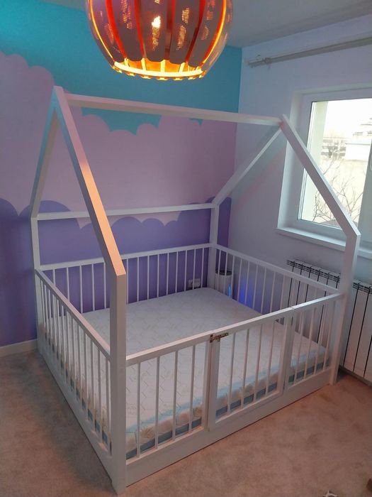 Pat Montessori copii din lemn masiv – la comandă | Livrare în toată ța