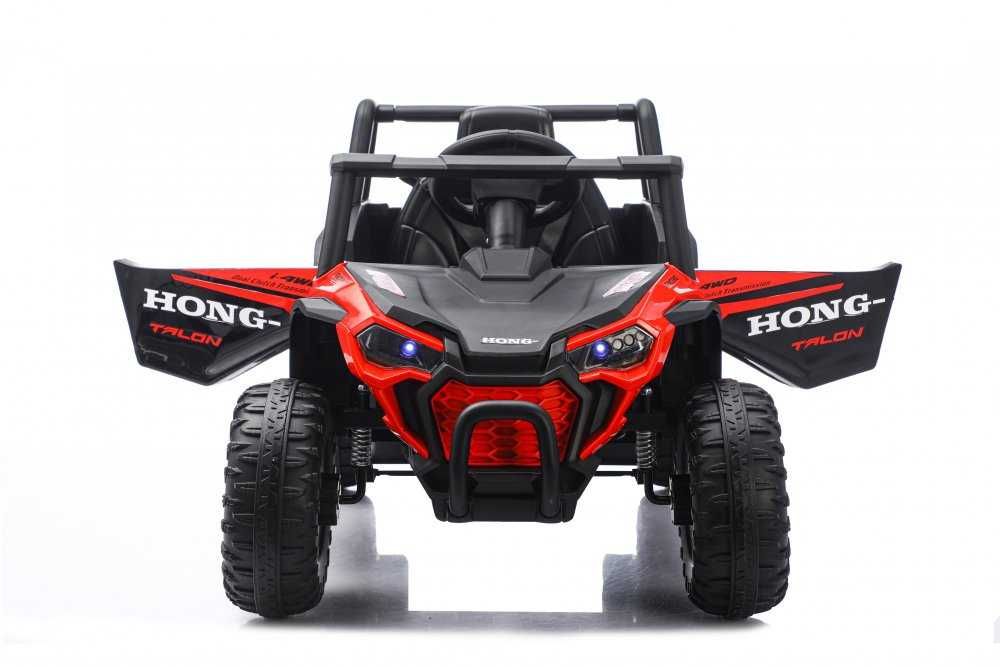 Masinuta electrica de teren pentru copii Nichiduta Off Road UTV Talon i-4WD Red cu telecomanda,acumulator 12V,scaun din piele,slow start,suspensii