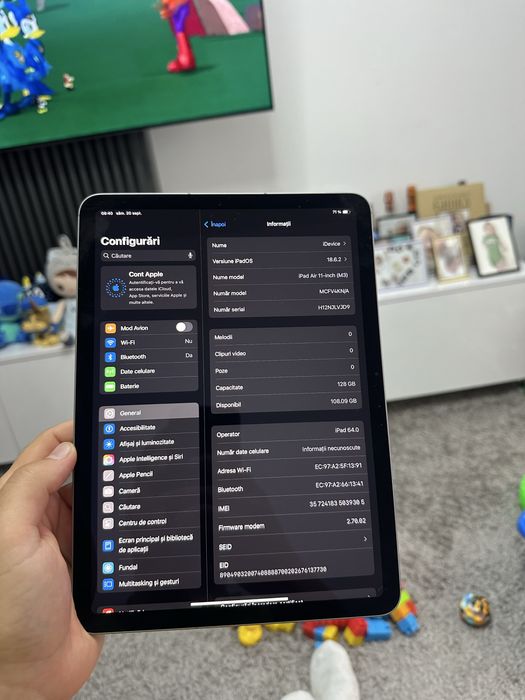 Apple iPad Air 11-inch / M3 / 128GB / Wi-Fi / Space Grey //