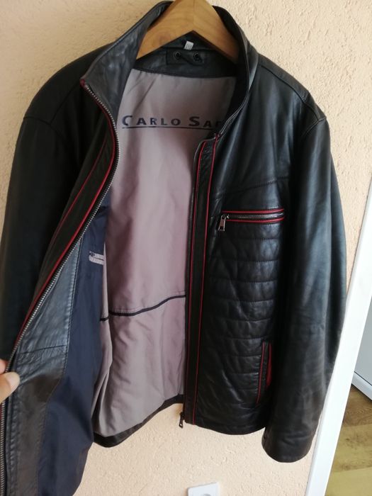 Geaca piele bărbati Carlo Sarti Xl