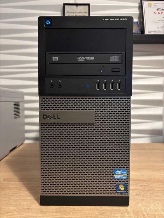 Офис компютър intel i5, R5 200, 4 Ram, 256 SSD, 500 HDD, 265W GOLD