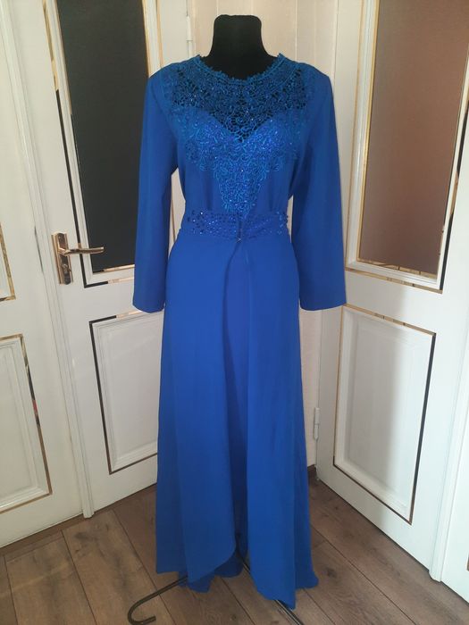 Платье на выход цвет электро синий