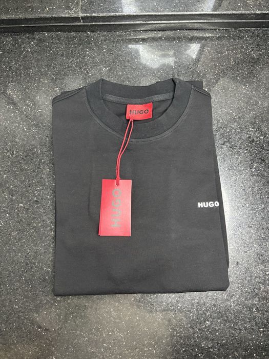 HUGO sweatshirt negru | Bluză groasă