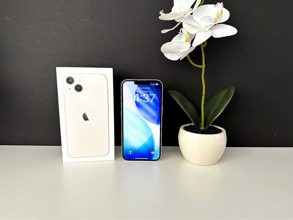 Phone 13 Starlight 128 Gb stare excelenta la cutie