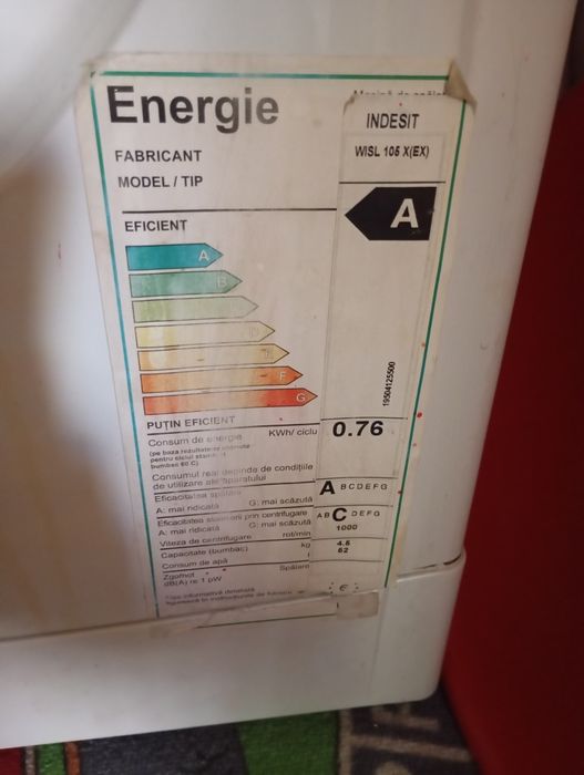 Vand masina de spalat Indesit slim