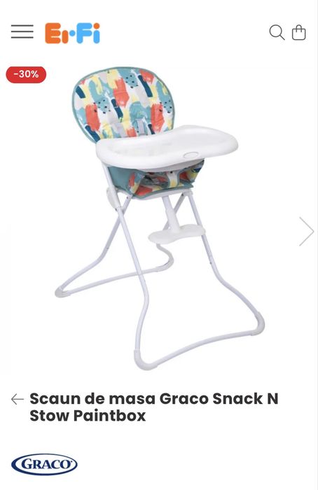Vand scaun de masa Graco sigilat