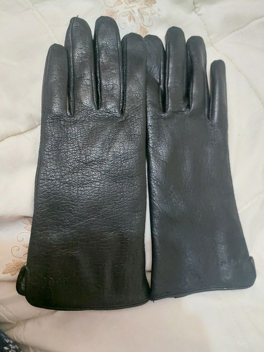Новые кожаные зимние перчатки