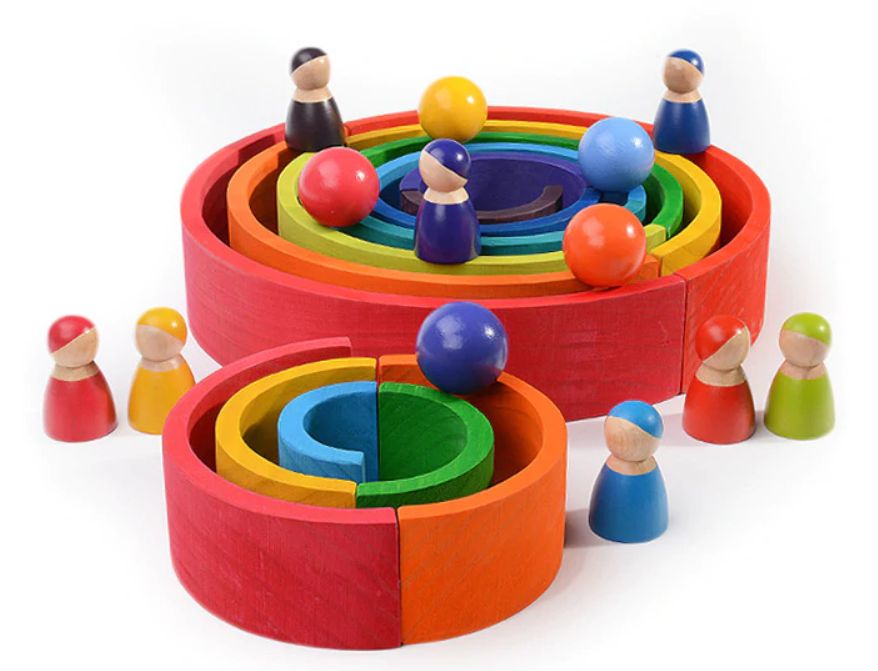 НОВО ! Голям Дървен сет GRIMM'S WOODEN TOYS / Грим / Гримс