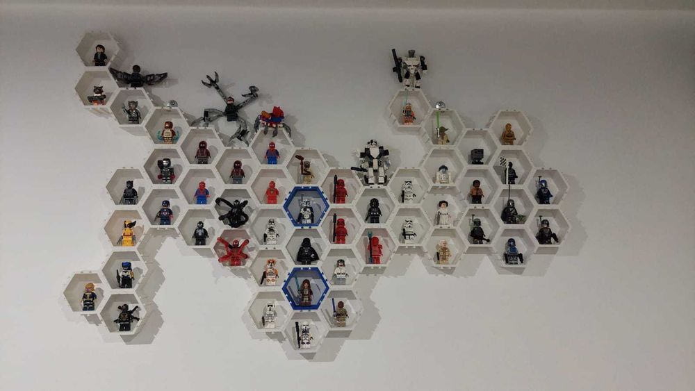 LEGO | Suport | Stand | Display modular colecție figurine pt. 5 buc.