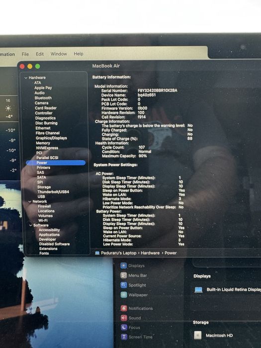 2024 Macbook Air M2 8GB/256SSD silver factura istyle