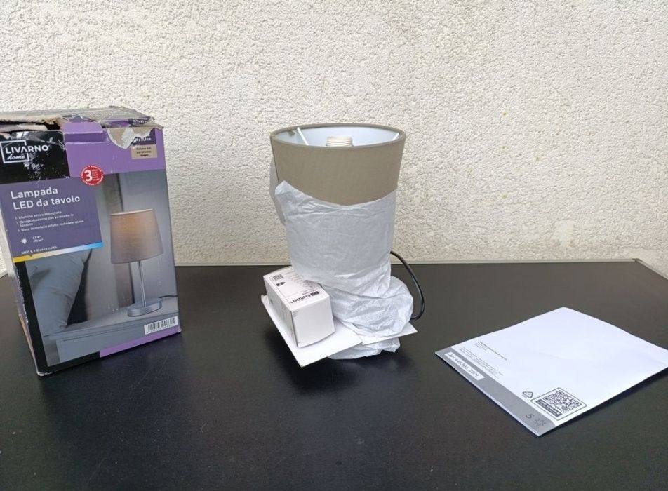 Lampa de masa LED LIVARNO home cu abajur textil veioza jucarie joc