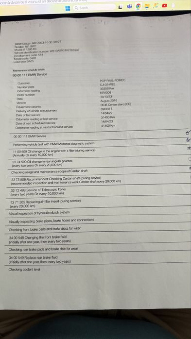 BMW R1200RS 2017, Motocicleta impecabila