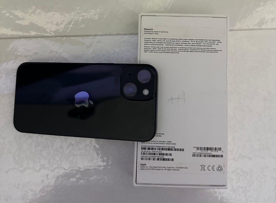 Айфон 14 е сим 250000тг