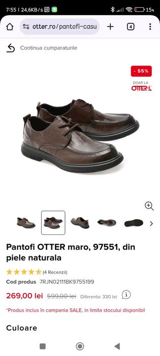 Pantofi 44 noi in cutie