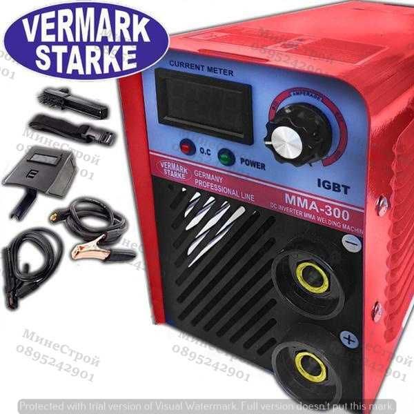 Немски Инверторен Електрожен VERMARK STARKE 300А