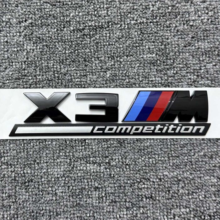 Set embleme X3M Competition Emblema M aripi si haion Stema Sigla BMW