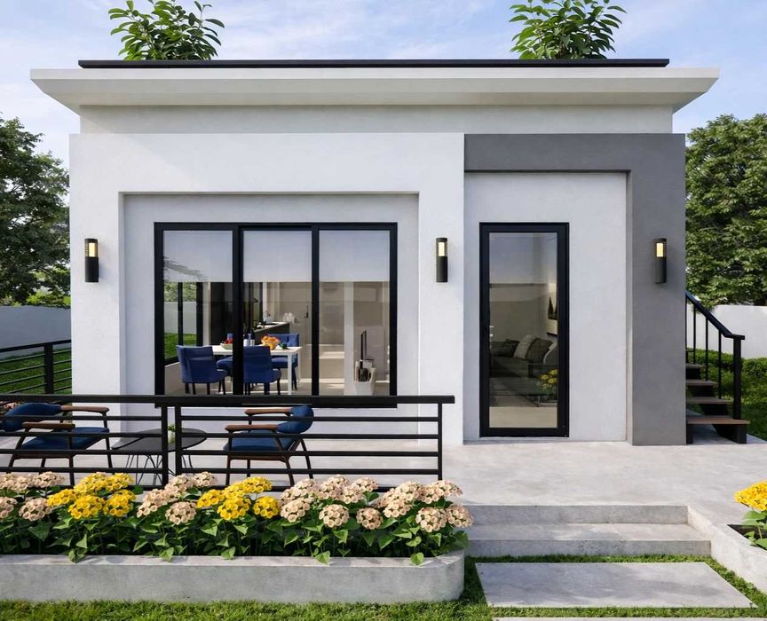 НА ИЗПЛАЩАНЕ - Евтина сглобяема къща с 2 спални, 65 кв. м