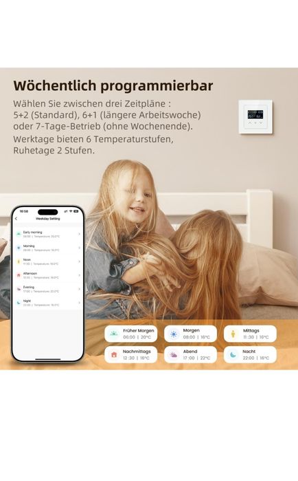 Termostat wifi Miucda centrala/încălzire pardoseala  Tuya ,Smart life
