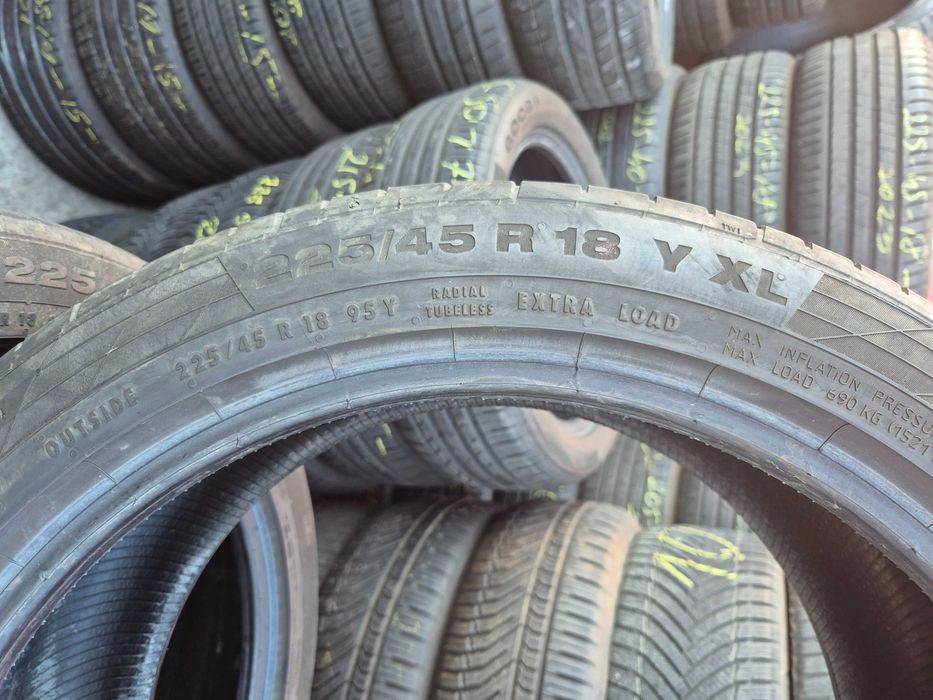 4 Anvelope de VARA - 225/45/18 - Continental 5 Stare F BUNA  DOT 2022