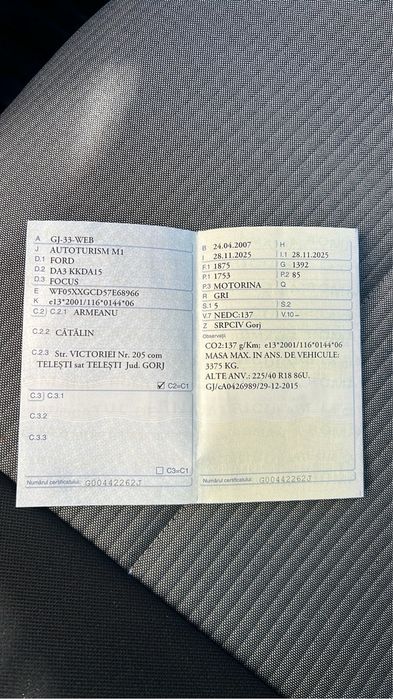 Ford focus 1,8 tdci/2007