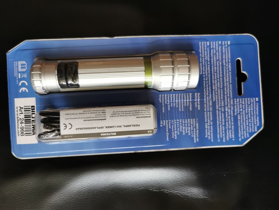 Lanternă 500 lm incarcare usb Danemarca