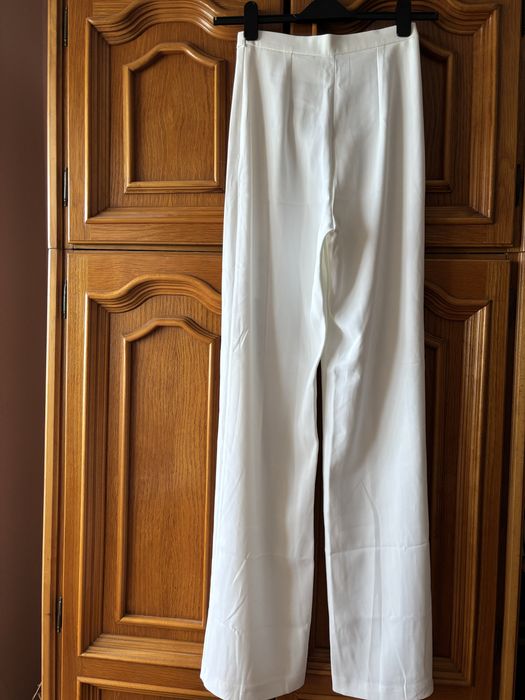 Pantaloni Nissa albi eleganți, noi cu etichetă, mărimea 36