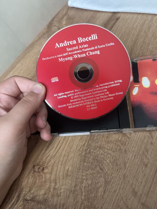 CD Andrea Bocelli - Sacred Arias — оригинален, чисто нов