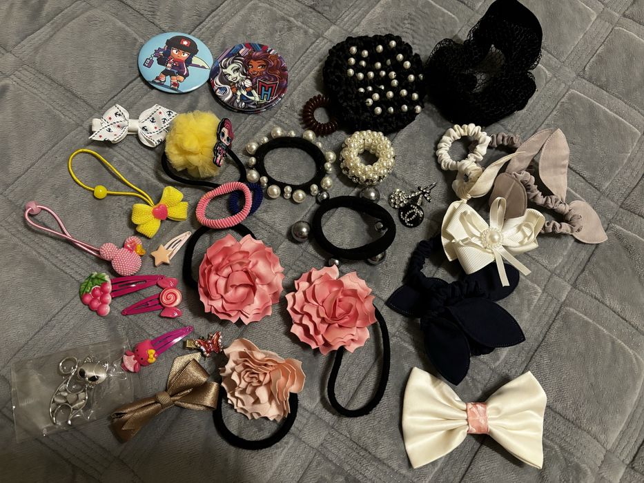 Набор заколок, резинок , ободков